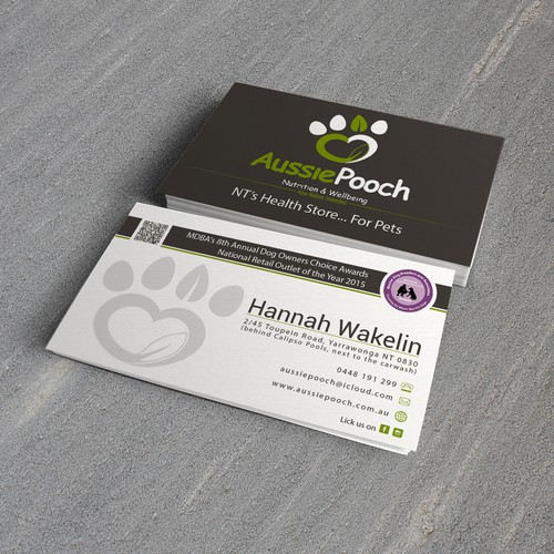 Business cards for a pet store #2