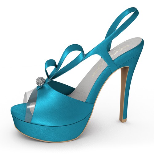 Professional Product Design to showcase a high heel shoe with a built in gel sole