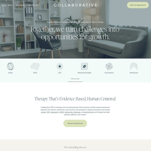 Mental Health Website Design for Therapist