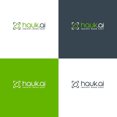 Bold logo concept for Hauk.ai