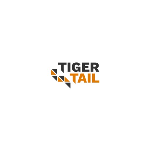 Minimalist Geometric Tiger Logo for a Technology Company