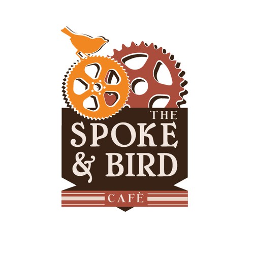 Design the logo for "The Spoke & Bird" cafe