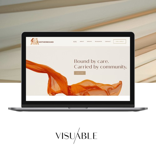 Full Squarespace Website for Motherbound A Virtual Postpartum Group Therapy Practice