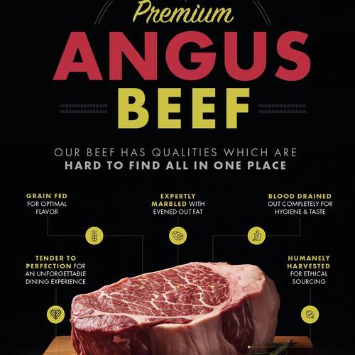 Engaging Halal Beef Poster