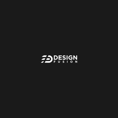minimalist logo for "DESIGN FUSION"