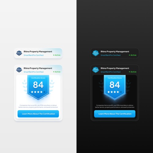 Real Estate & Property Management Trust Badge UI Design