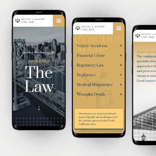 Mobile Design for Law Firm