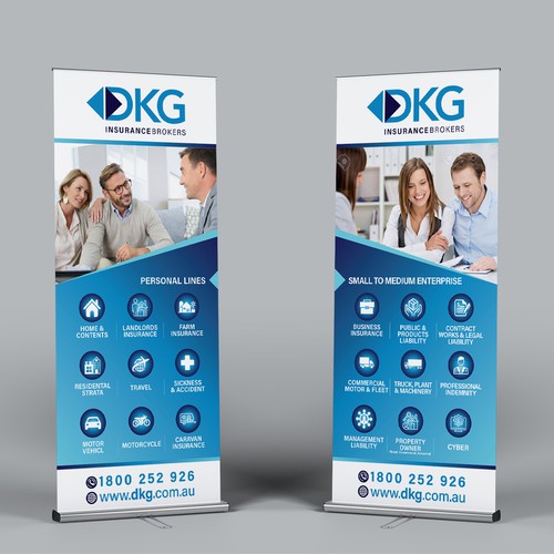 DKG Insurance Brokers - Pull up banner design