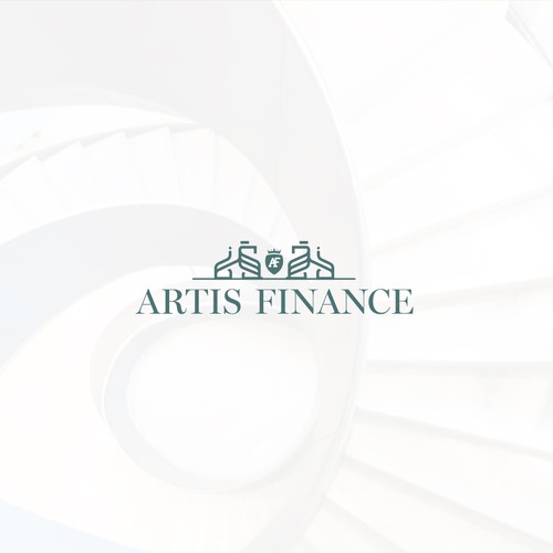 Line art logo for financial company