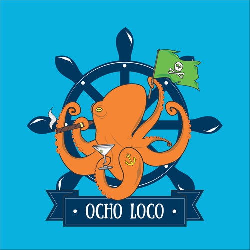 Cartoonish Logo for Ocho Loco