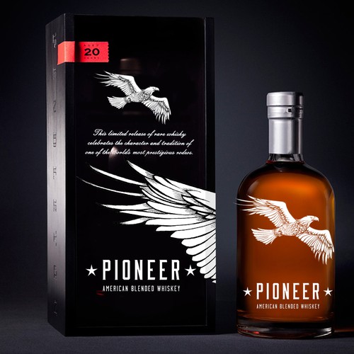 Logo for Pioneer - American Whiskey