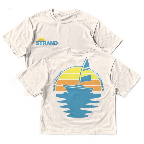 Retro T-Shirt Design Concept for Strand