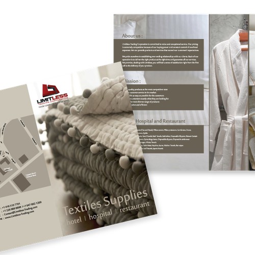 Limitless Trading Corporation needs Brochures designed. 