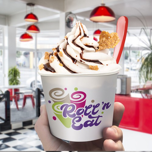 Rolled Ice Cream company needs current, fresh logo!