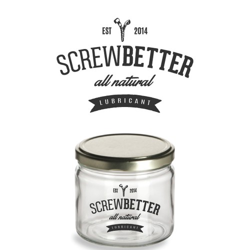 Vintage logo and label for ScrewBetter