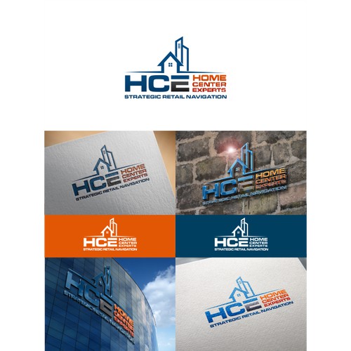 Create a sharp logo that represents Home Center Experts (HCE)consulting group