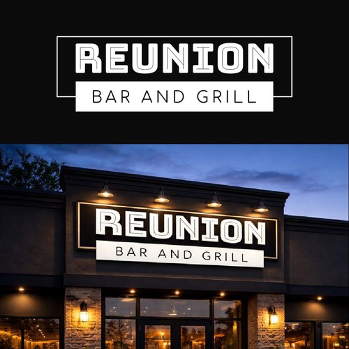 Creating Reunion Bar and Grill Logo Signage