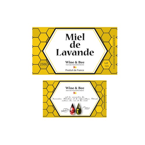 Créer des étiquettes pour une nouvelle marque française de miel !
