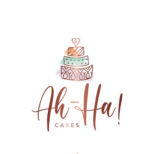 Playful logo for a cake shop