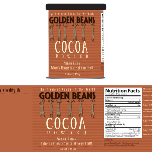 New product label wanted for Golden Beans