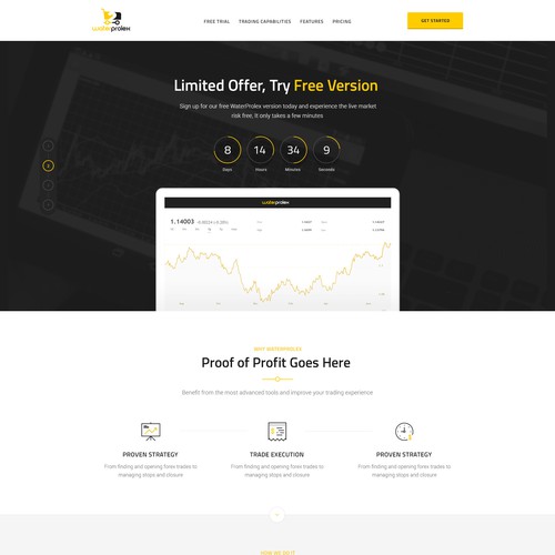 Landing Page for Trading Forex Product