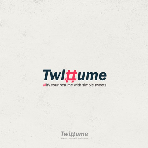 Logo for Twittume site to help professionals and students track their skills using tweets.