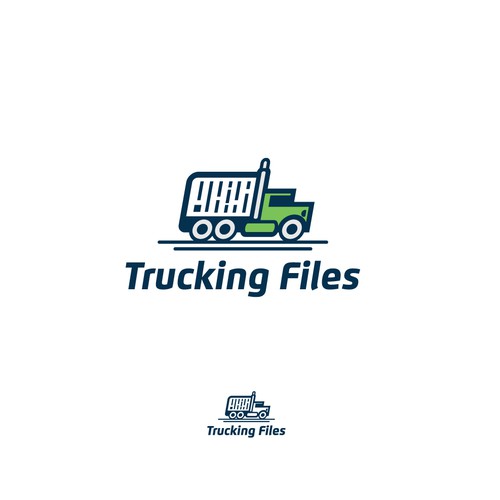 Cool and simple logo for a company that help truckers with their paperwork