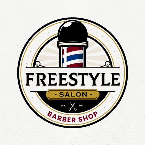 Logo for fancy barber