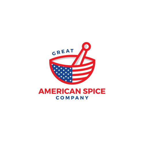 Authentic American logo for the online spice store