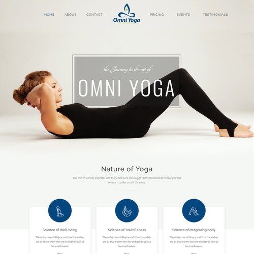 New yoga studio needs beautiful website