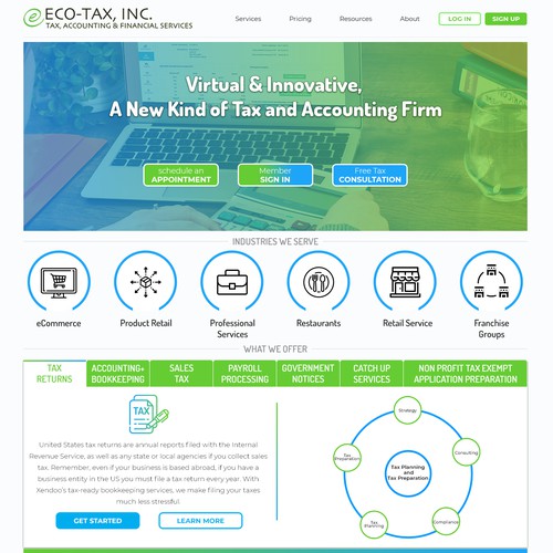 Eco - Tax UI Design