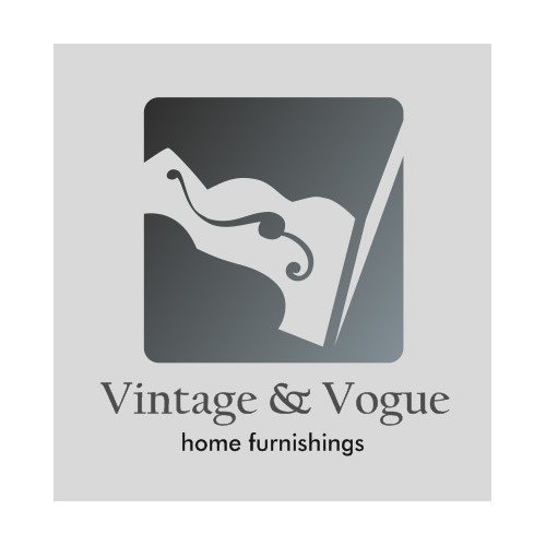 Create the next logo and business card for Vintage & Vogue