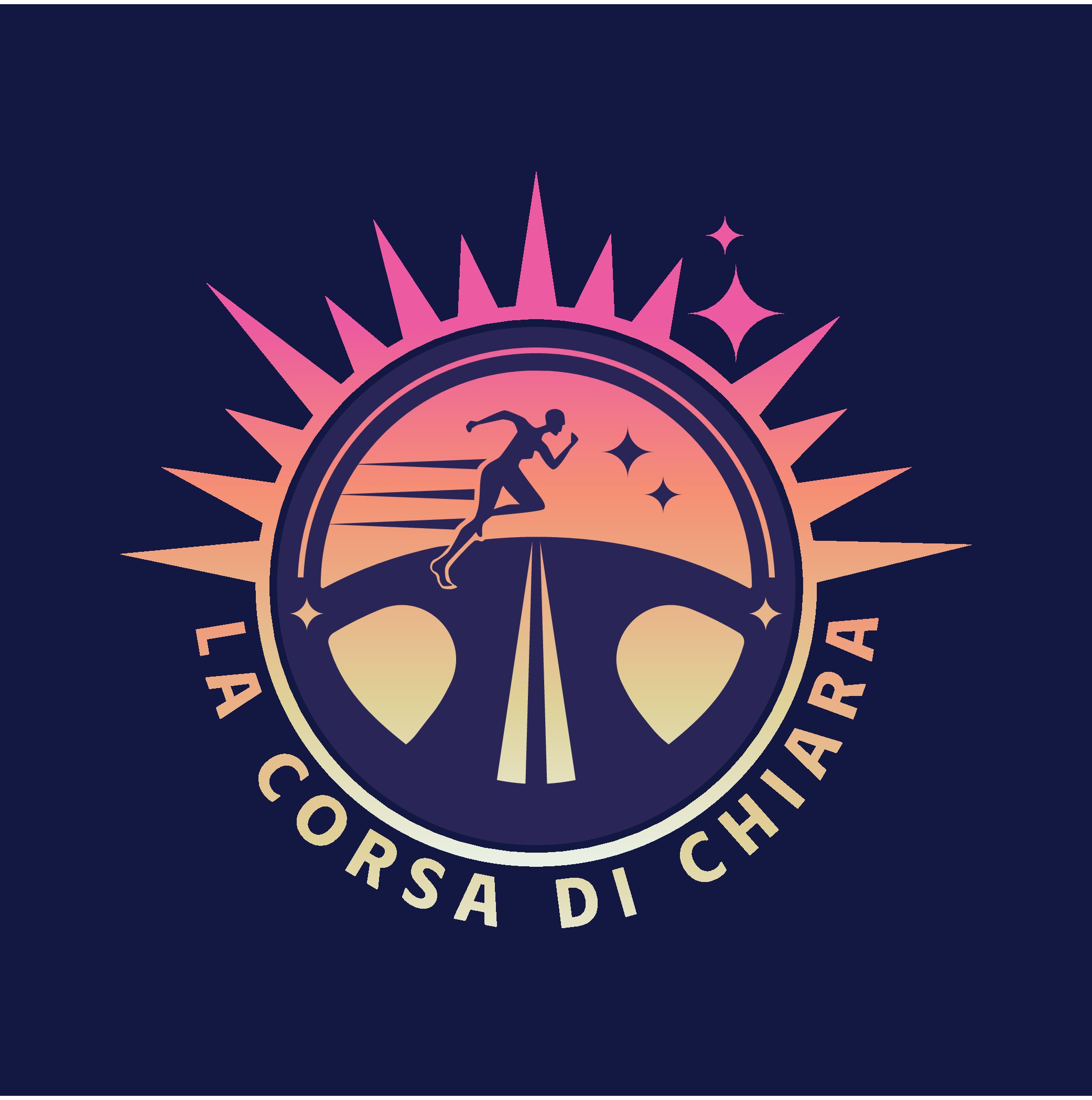 Design a logo for a non-profit running event in memory of Chiara 💗