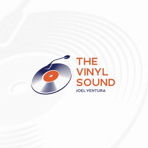 Vinyl logo for a musician