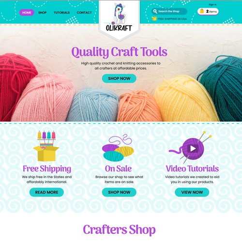 Knitting Website Design