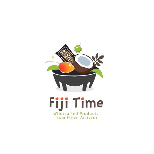 Fiji Time logo design