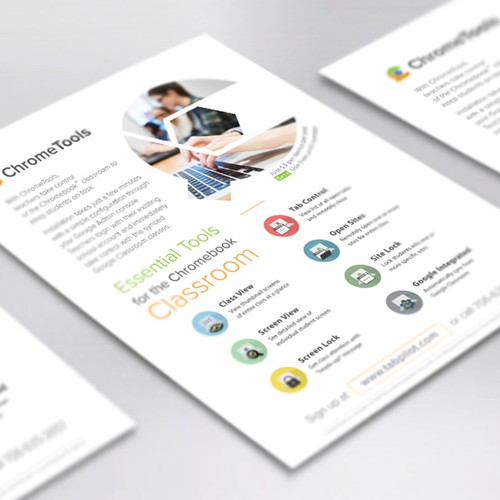 Single-page flyer design