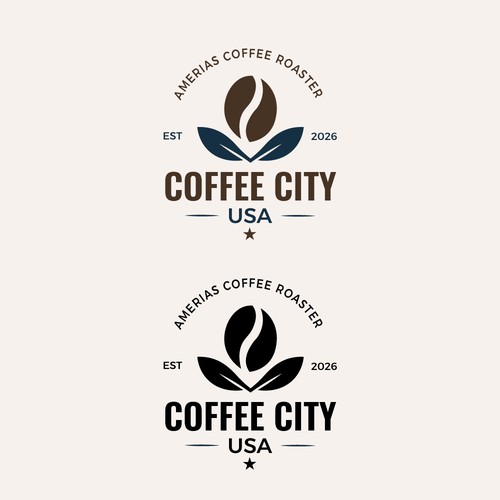 Professional Logo Description — Coffee City, USA