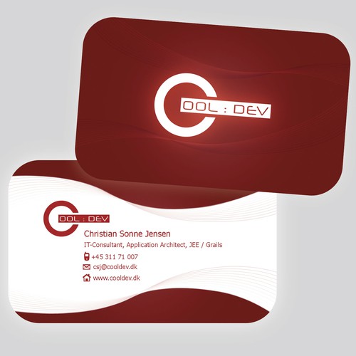 Businesscard for serious, professional IT consultant