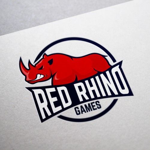 Bold logo concept for RED RHINO
