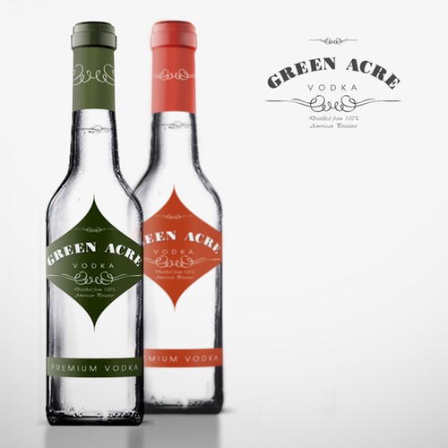 Greene Acres Vodka  Label Design