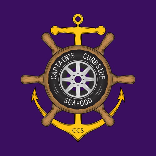 Create a seafood food truck logo for the next great food truck