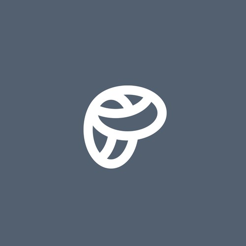 Abstract letter "P"