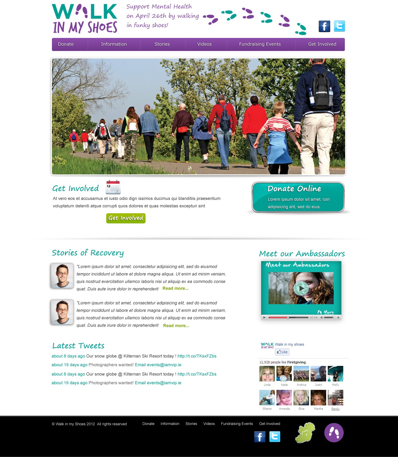 Fun, Creative Website for Mental Health Charity campaign
