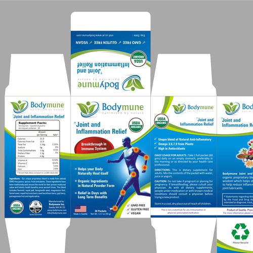 New product packaging wanted for Bodymune