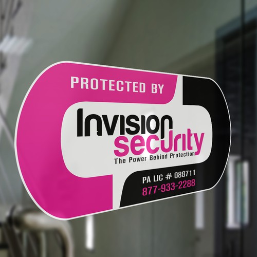 Security Window Sticker
