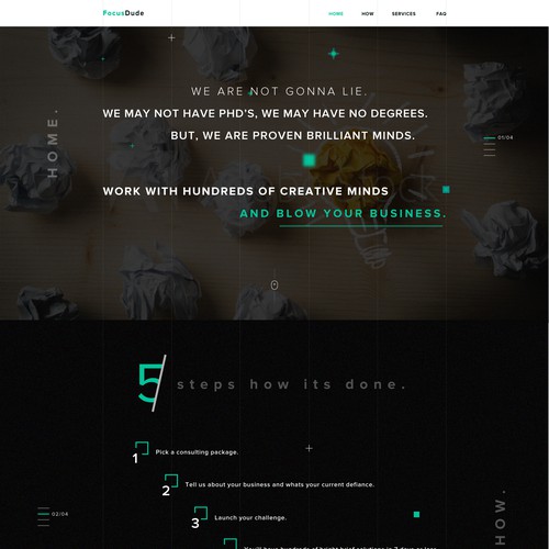 Web-site concept for Focusdude