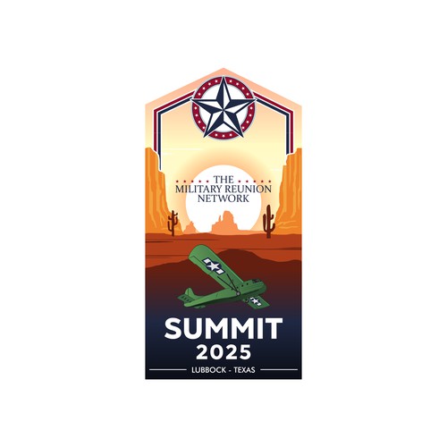 Logo for a summit of business that train veterans to plan their military reunions .
