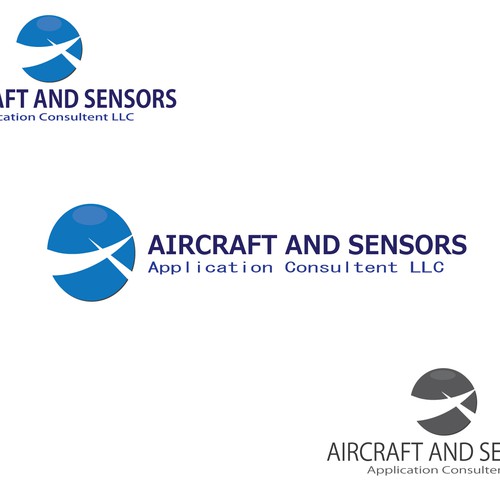 Create a classic and smart logo design for Aircraft and SensorApplication Consultants LLC.