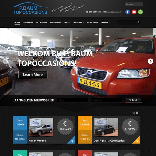 Web design Car Company